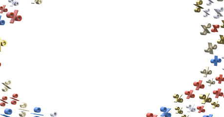 Blurred sale background.