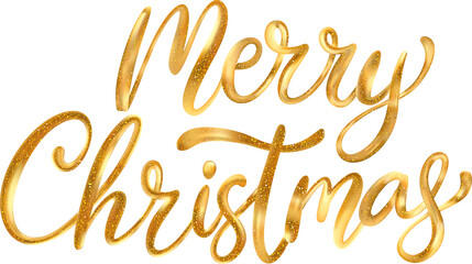 Christmas sign gold lettering merry winter festive winter December typographic metallic glitter calligraphy.