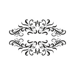 ornaments design, scroll elements, decorative vector frames and borders