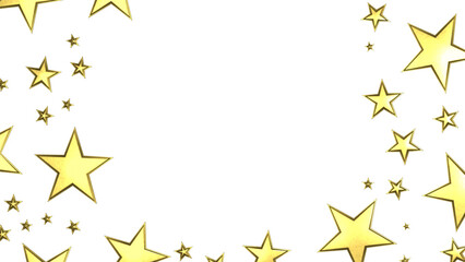 Fototapeta premium XMAS Stars - Festive christmas card. Isolated illustration white background. -