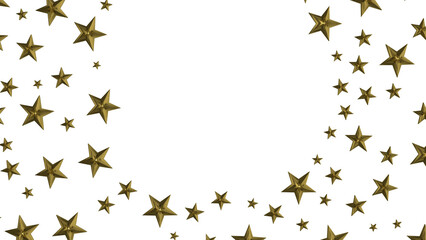 XMAS Stars - Festive christmas card. Isolated illustration white background. -