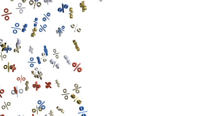 Blurred sale background.