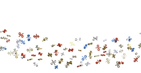 Blurred sale background.