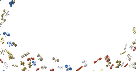 Blurred sale background.