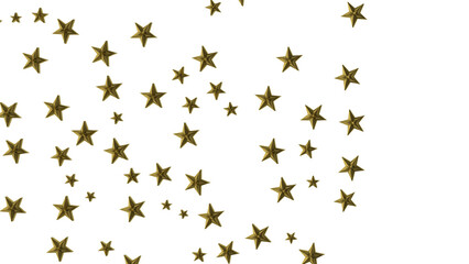 XMAS A gray whirlwind of golden snowflakes and stars. New