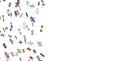 sale digital percent in hand