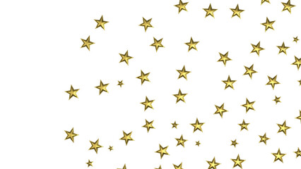 Fototapeta premium XMAS Stars - A gray whirlwind of golden snowflakes and stars. New