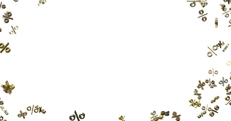 Blurred sale background.