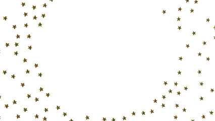 stars. Confetti celebration, Falling golden abstract decoration for party, birthday celebrate,