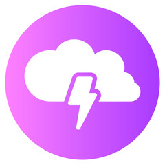 lightning bolt gradient icon