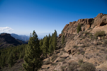 Fototapeta premium Awesome view from Roque Nublo, Gran Canaria, Spain