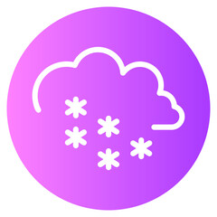 snowing gradient icon
