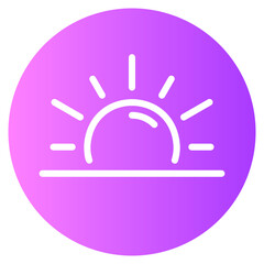sunrise gradient icon