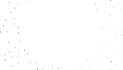 XMAS Stars - Holiday silver decoration, glitter frame isolated -