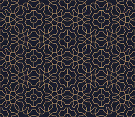 Vector abstract oriental pattern. Line with Arabic ornaments. Patterns, backgrounds and wallpapers for your design. Textile ornament. Vector illustration. - 580790217