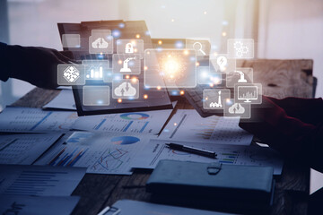 Digital transformation technology strategy, digitization and digitalization of business processes...