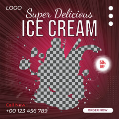 Creative Modern Square Social Media Food Post marketing social media post or web banner template design with abstract background, logo and icon. 
