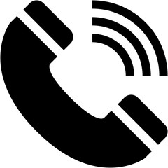 Phone Call. Telephone Ringing Glyph Icon