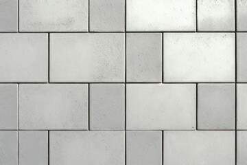 Naklejka premium Texture, background. Rectangular concrete tiles. AI generative.