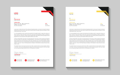 Minimal letterhead design template