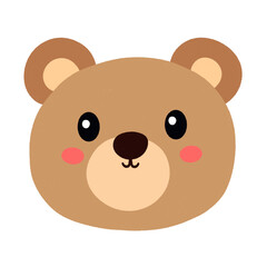 Cute bear head.