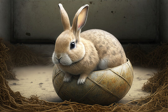 Osterhase Hase im Nest Ostern
Generative Ai