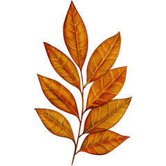 Obraz premium watercolor green leaves decoration