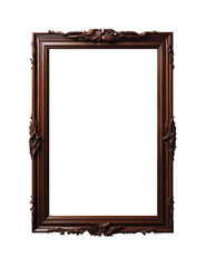 Wooden frame, isolate