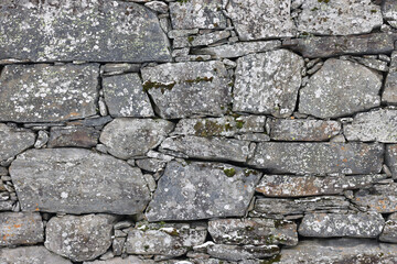 Stone wall for background. Rock wall, Stone wall in outdoor setting, excellent backdrop. Natural rock and stone masonry work.