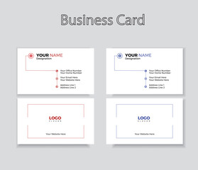 Fototapeta na wymiar Simple and creative business card design
