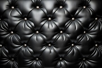 Naklejka premium Black texture of leather chair pattern