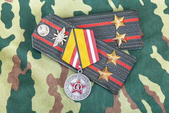Medal to the Participant of the Special Military Operation and shoulder straps lieutenant colonel