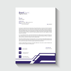 Creative letterhead design template