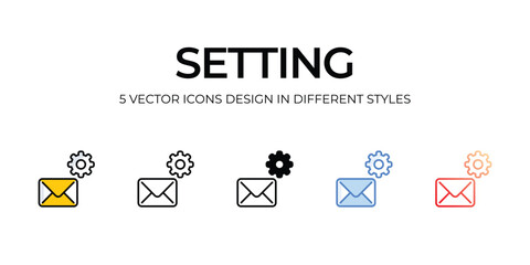 setting icons set vector illustration. vector stock,