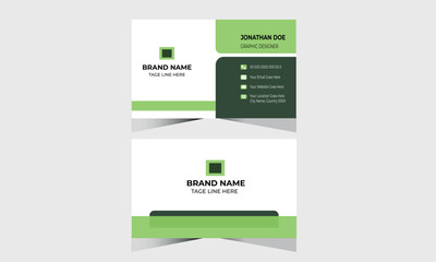 Corporate Modern Business Card Design Template Creative and Clean Business Card Name Card Visting Card Simple Flat Vactor Design Vactor Illustration Print Template 