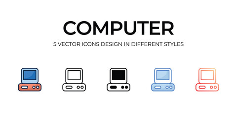 computer icons set vector illustration. vector stock,