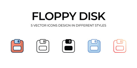 floppy disk icons set vector illustration. vector stock,