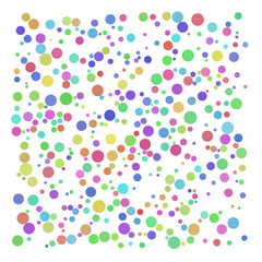 Colorful random point, bubble background.	