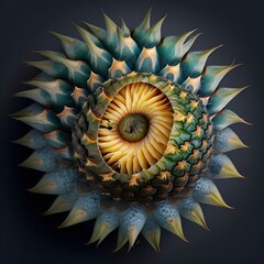 Generative AI image of a pineapple