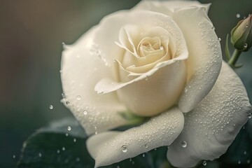 Close-up Of Rose. Generative ai