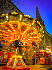 carousel at night