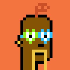 Cartoonish Pixelated Man