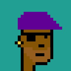 Obraz premium Cartoonish Pixelated Man