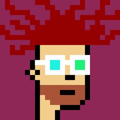 Cartoonish Pixelated Man