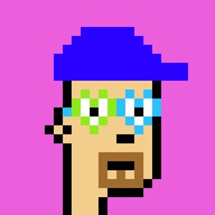 Cartoonish Pixelated Man