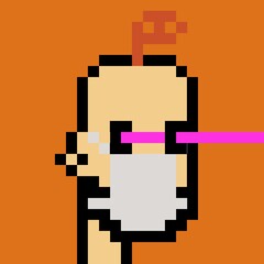Obraz premium Cartoonish Pixelated Man