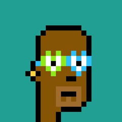 Cartoonish Pixelated Man