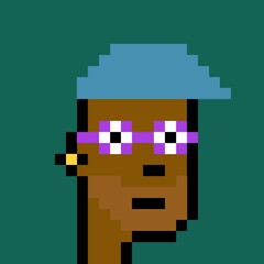 Cartoonish Pixelated Man