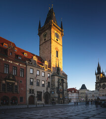 Obraz premium Astronomical Clock in the old town of Prague, Czech Republic