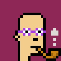 Cartoonish Pixelated Man